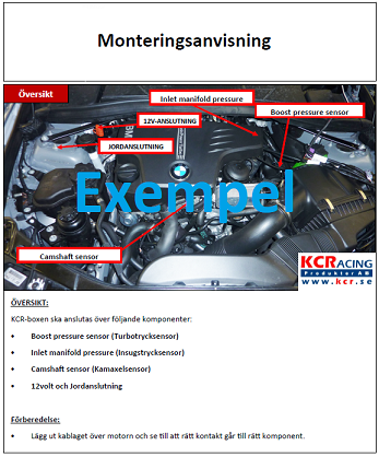 Monteringsanvisning bensin