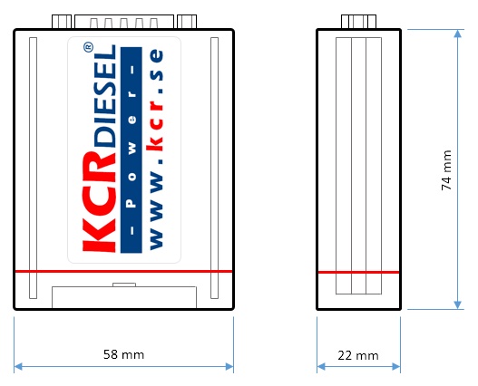 Dimensioner KCR-box
